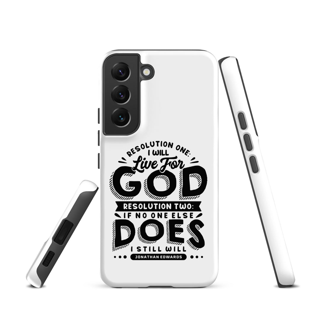 Christian Phone Case Live For God White for Samsung® Samsung® Phone Cases   