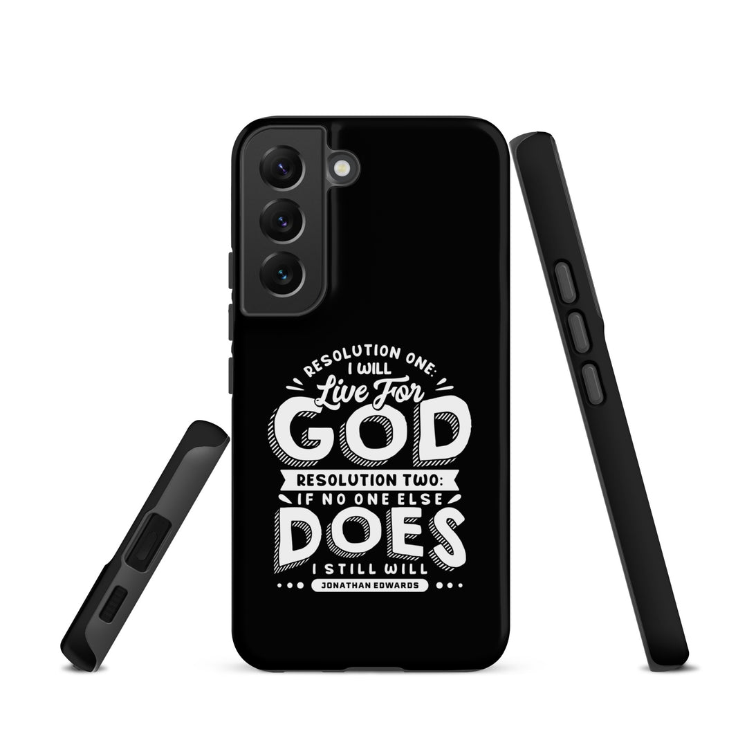 Christian Phone Case Live For God Black for Samsung® Samsung® Phone Cases   