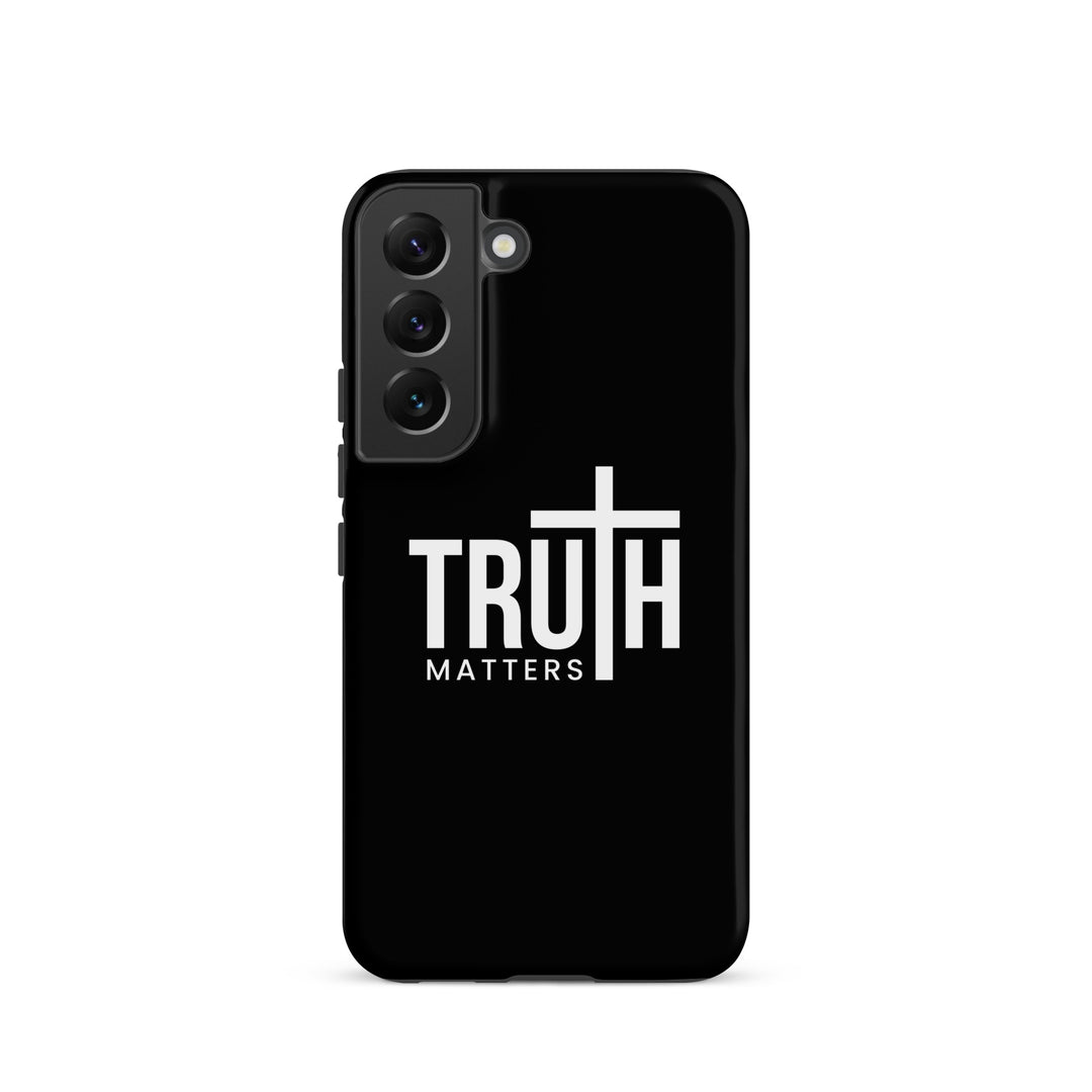 Christian Phone Case Truth Matters Black for Samsung® Samsung® Phone Cases Matte Samsung Galaxy S22 