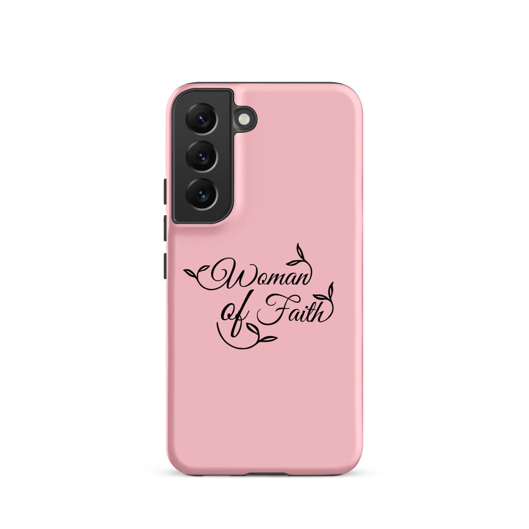 Christian Phone Case Woman of Faith Pink for Samsung® Samsung® Phone Cases Matte Samsung Galaxy S22 