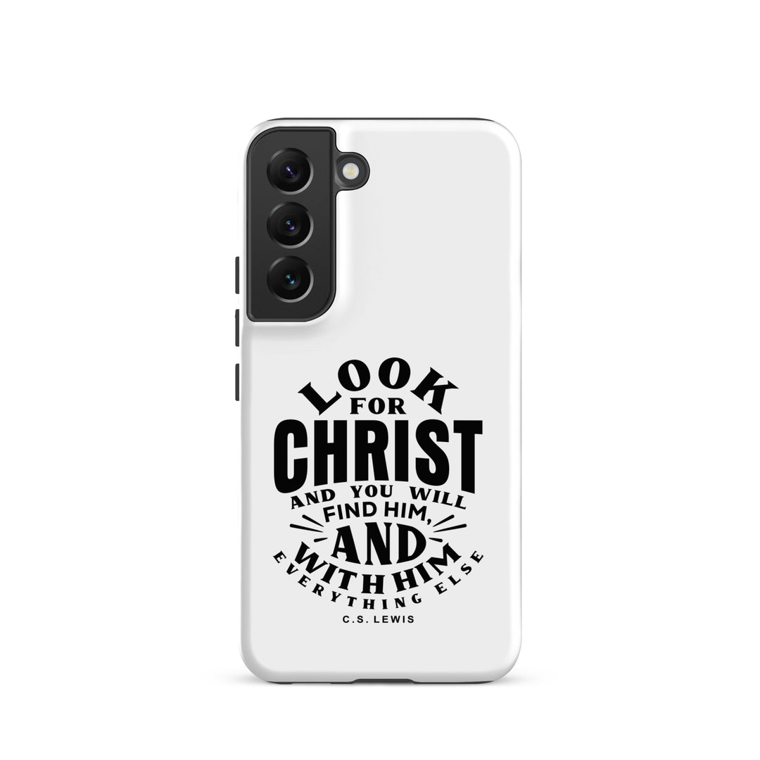 Christian Phone Case Look For Christ White for Samsung® Samsung® Phone Cases Matte Samsung Galaxy S22 