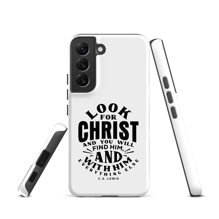 Christian Phone Case Look For Christ White for Samsung® Samsung® Phone Cases   