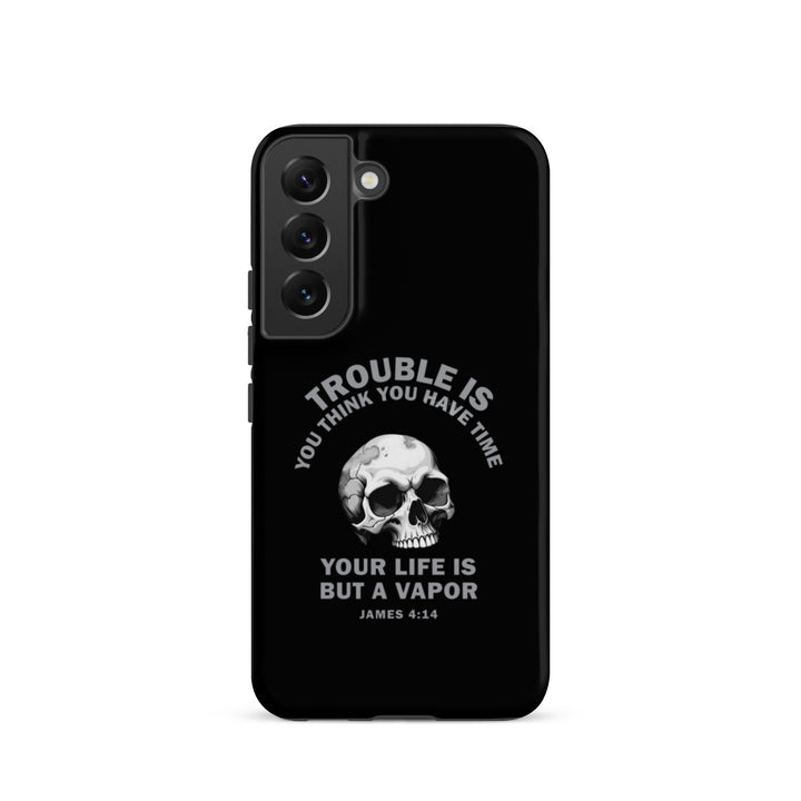 Christian Phone Case Life Is Vapor Black for Samsung® Samsung® Phone Cases Matte Samsung Galaxy S22 