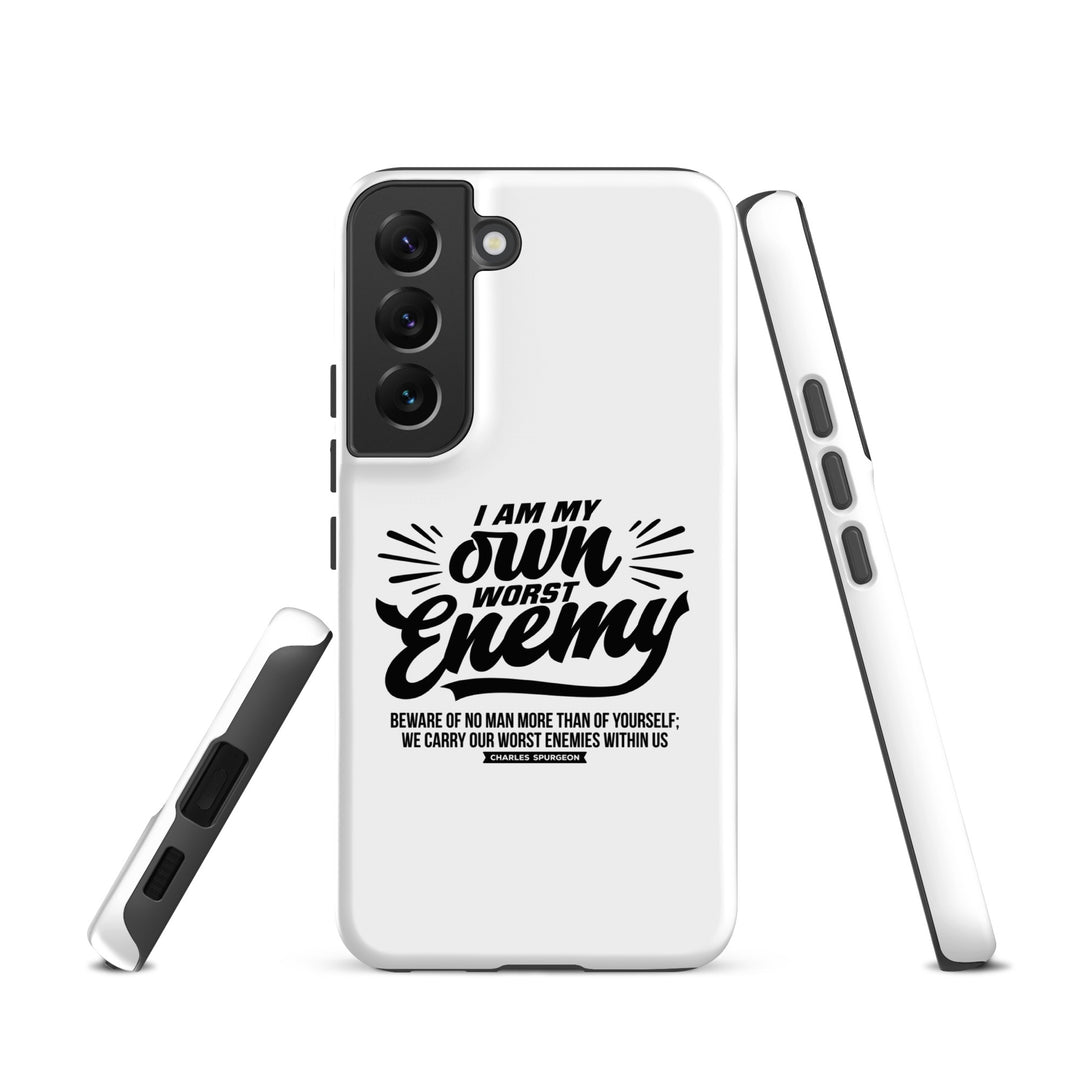 Christian Phone Case Worst Enemy White for Samsung® Samsung® Phone Cases   