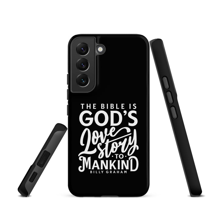 Christian Phone Case God's Love Story Black for Samsung® Samsung® Phone Cases   