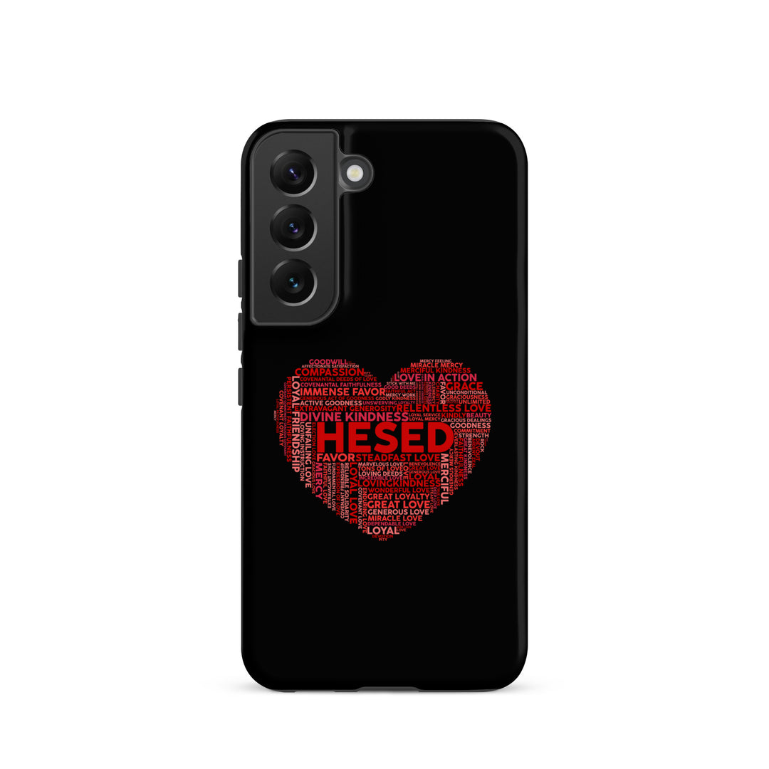 Christian Phone Case Hesed Heart Black for Samsung® Samsung® Phone Cases Matte Samsung Galaxy S22 