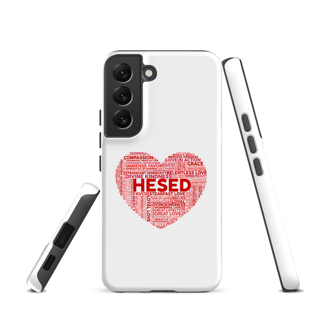 Christian Phone Case Hesed Heart White for Samsung® Samsung® Phone Cases   