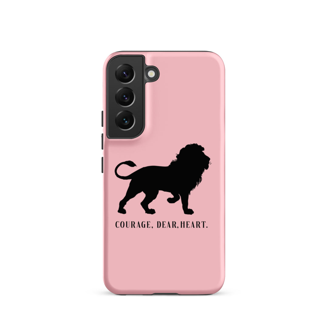 Christian Phone Case Courage Dear Heart Pink for Samsung® Samsung® Phone Cases Matte Samsung Galaxy S22 