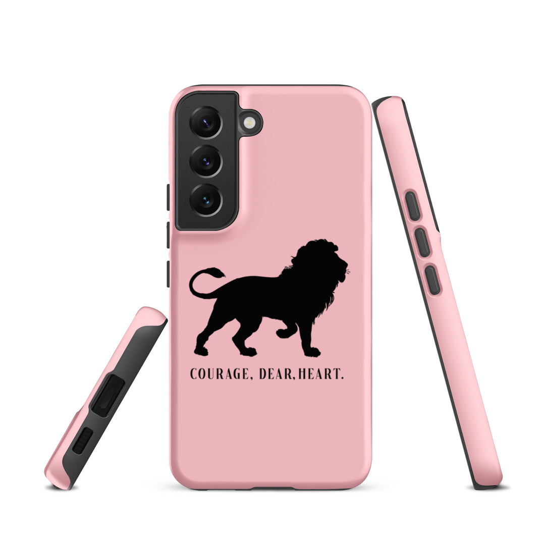 Christian Phone Case Courage Dear Heart Pink for Samsung® Samsung® Phone Cases   