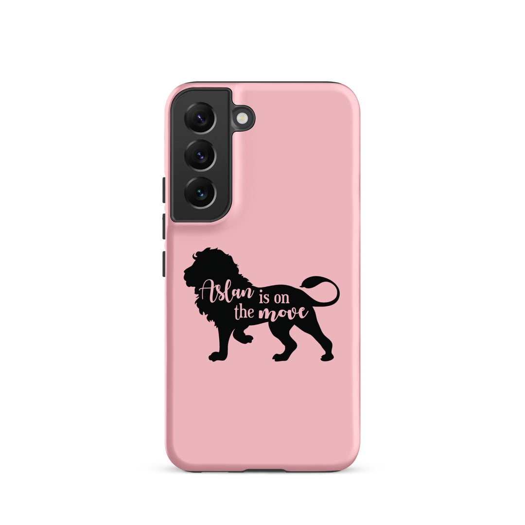 Christian Phone Case Aslan Is On The Move Pink for Samsung® Samsung® Phone Cases Matte Samsung Galaxy S22 