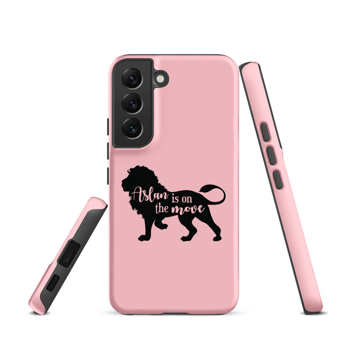 Christian Phone Case Aslan Is On The Move Pink for Samsung® Samsung® Phone Cases   