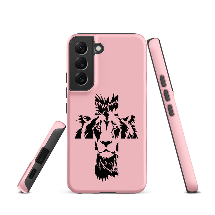 Christian Phone Case Aslan Cross Pink for Samsung® Samsung® Phone Cases   