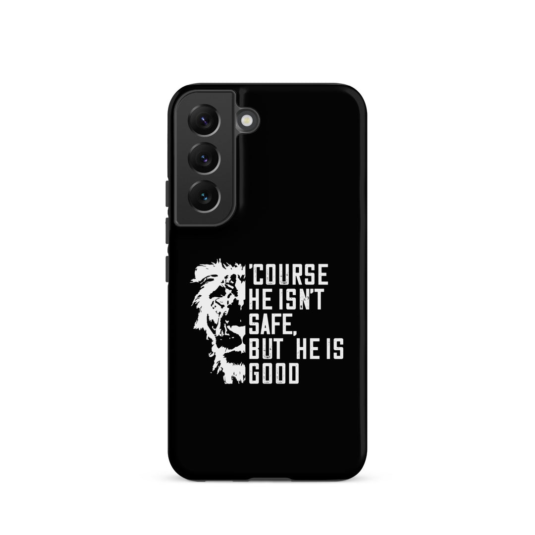 Christian Phone Case Christian Phone 'Course He Isn't Safe Black for Samsung® Samsung® Phone Cases Matte Samsung Galaxy S22 