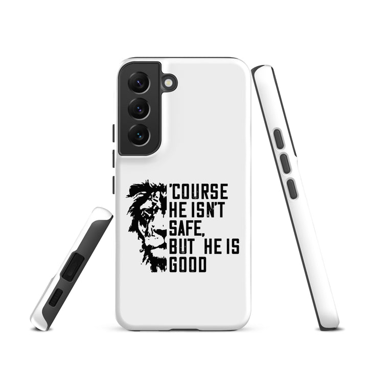 Christian Phone Case 'Course He Isn't Safe White for Samsung® Samsung® Phone Cases   