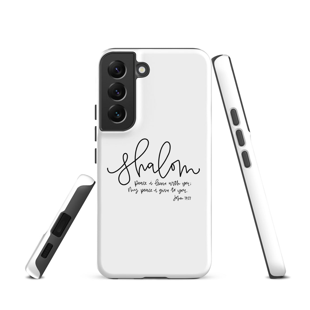 Christian Phone Case Shalom White for Samsung® Samsung® Phone Cases   