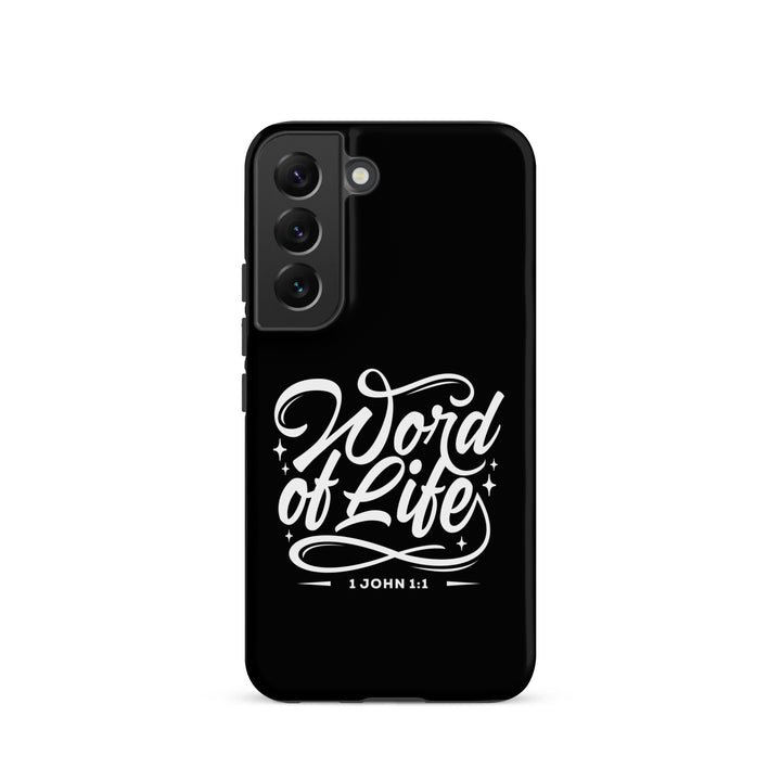 Christian Phone Case Word of Life Black for Samsung® Samsung® Phone Cases Matte Samsung Galaxy S22 