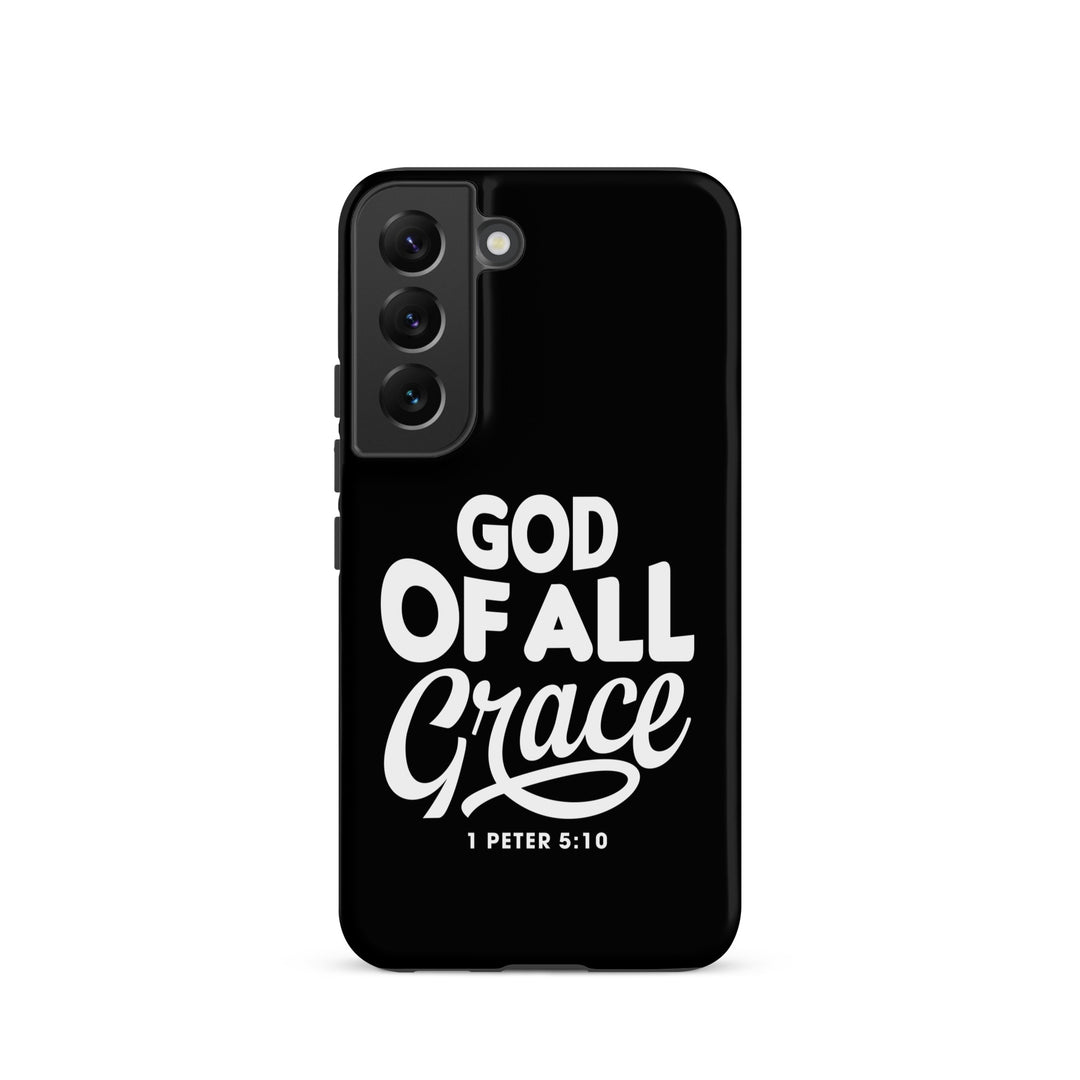 Christian Phone Case God of All Grace Black for Samsung® Samsung® Phone Cases Matte Samsung Galaxy S22 