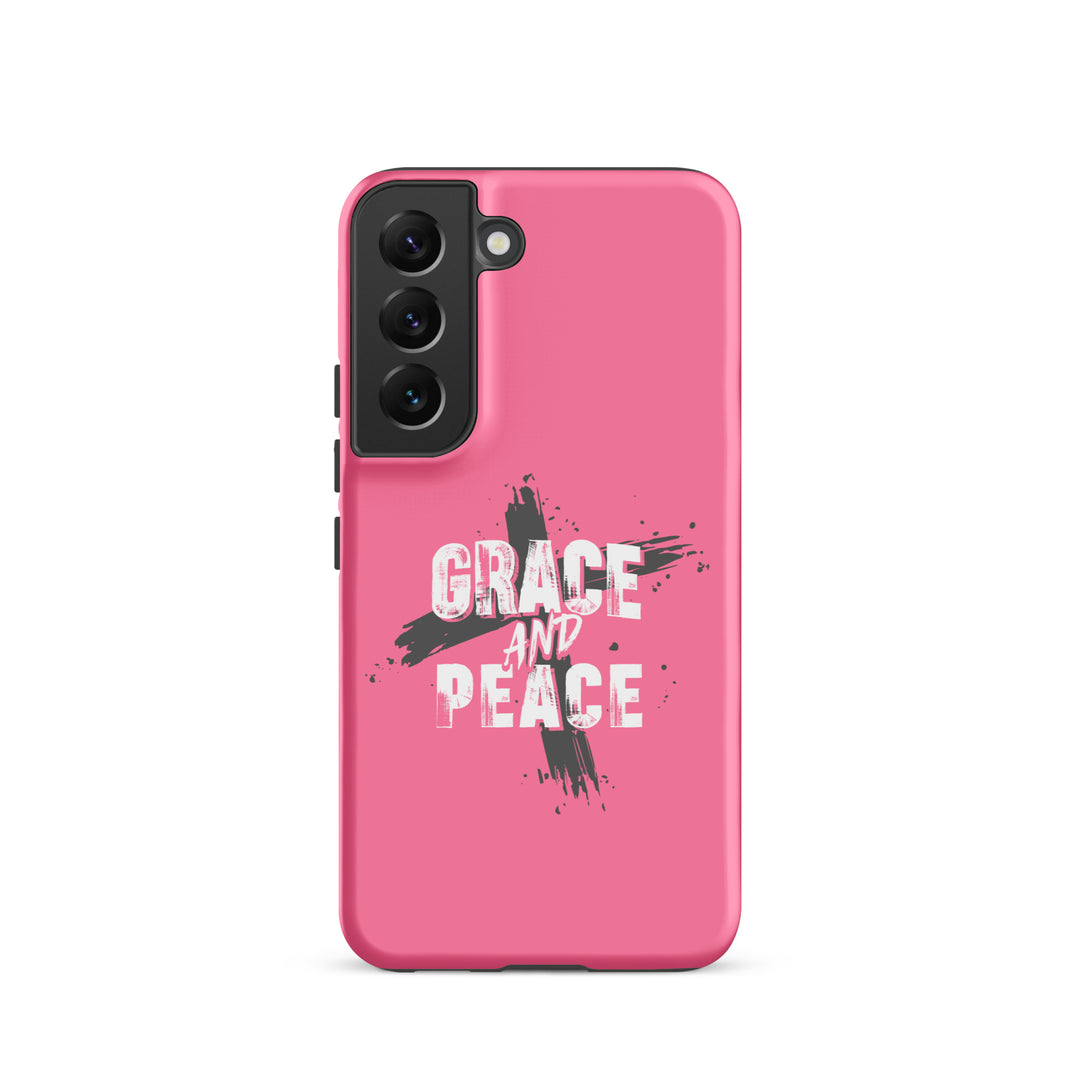 Christian Phone Case Grace and Peace Pink for Samsung® Samsung® Phone Cases Matte Samsung Galaxy S22 