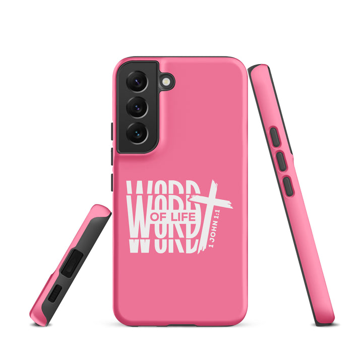 Christian Phone Case Word of Life Cross Pink for Samsung® Samsung® Phone Cases   