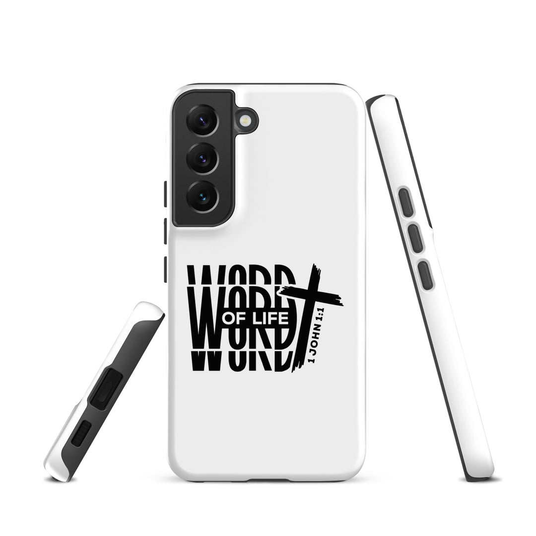 Christian Phone Case Word of Life Cross White for Samsung® Samsung® Phone Cases   