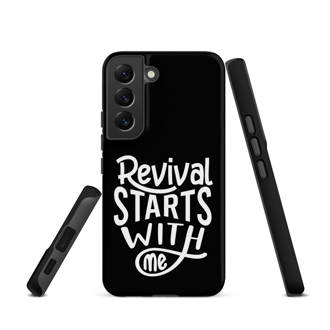 Christian Phone Case Revival Starts With Me Black for Samsung® Samsung® Phone Cases   