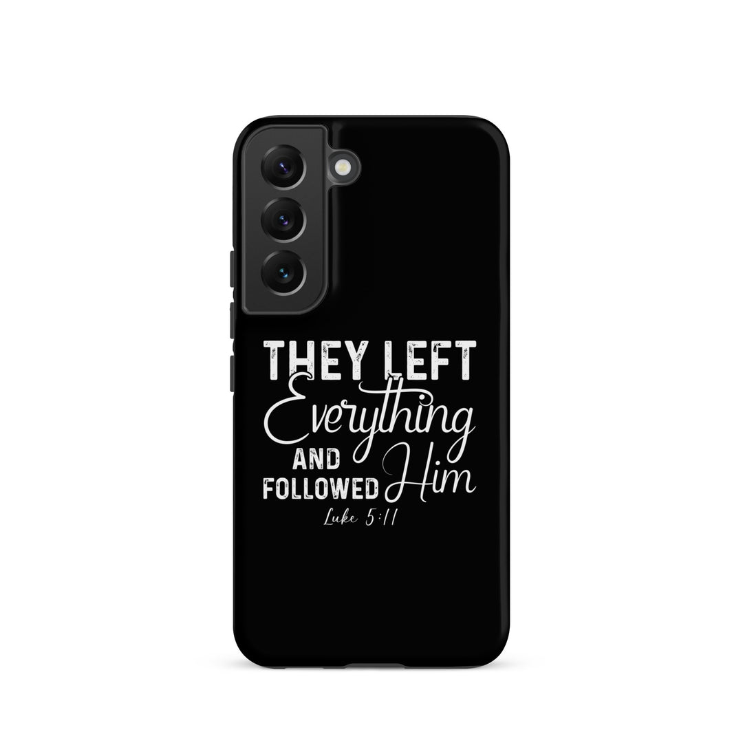 Christian Phone Case Left Everything Black for Samsung® Samsung® Phone Cases Matte Samsung Galaxy S22 