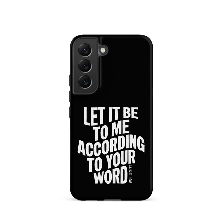 Christian Phone Case According To Your Word Black for Samsung® Samsung® Phone Cases Matte Samsung Galaxy S22 