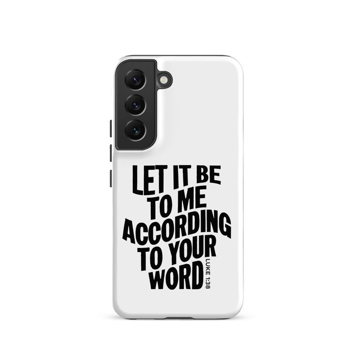 Christian Phone Case According To Your Word White for Samsung® Samsung® Phone Cases Matte Samsung Galaxy S22 