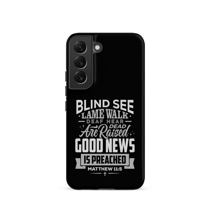 Christian Phone Case Go and Tell John Black for Samsung® Samsung® Phone Cases Matte Samsung Galaxy S22 