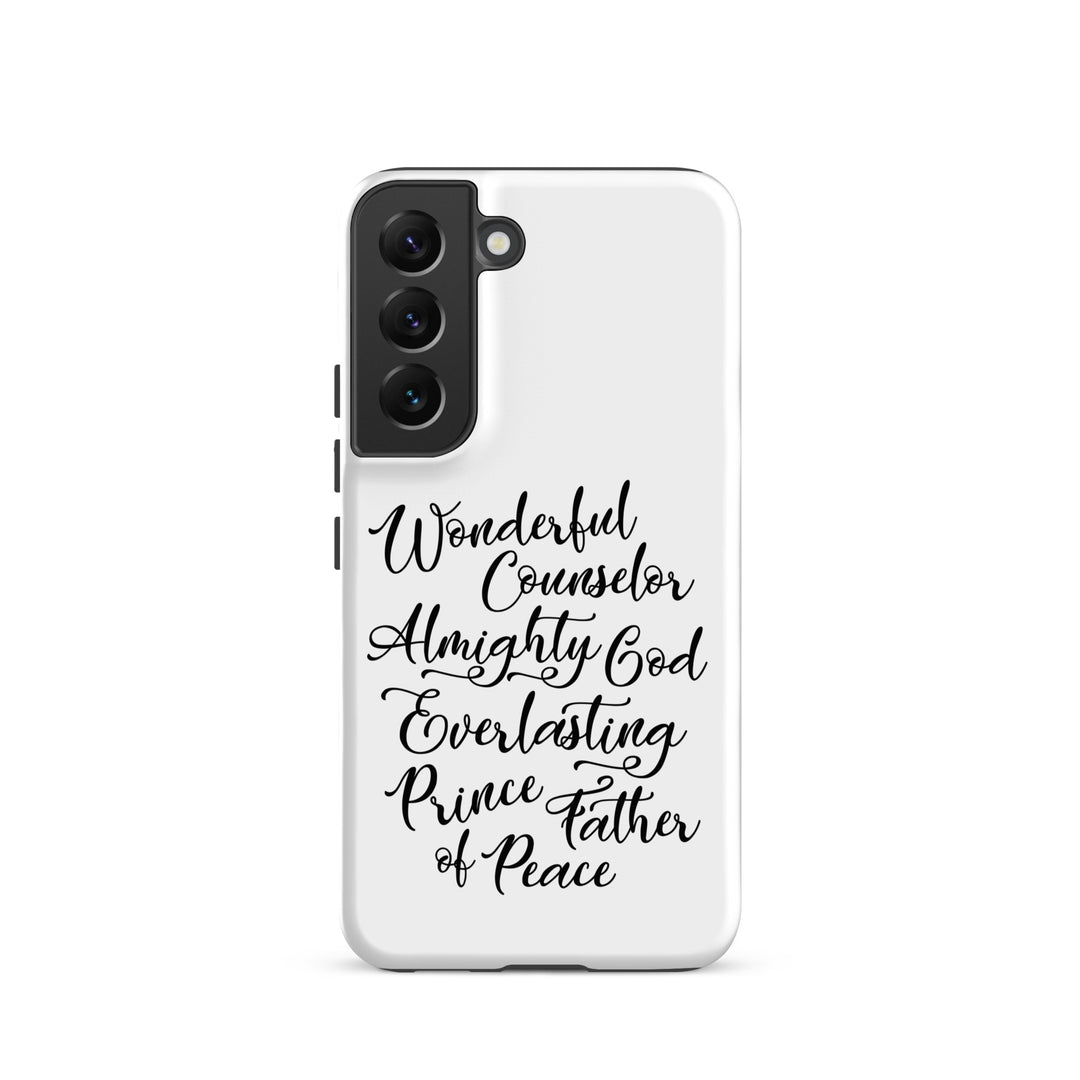 Christian Phone Case Wonderful Counselor White for Samsung® Samsung® Phone Cases Matte Samsung Galaxy S22 