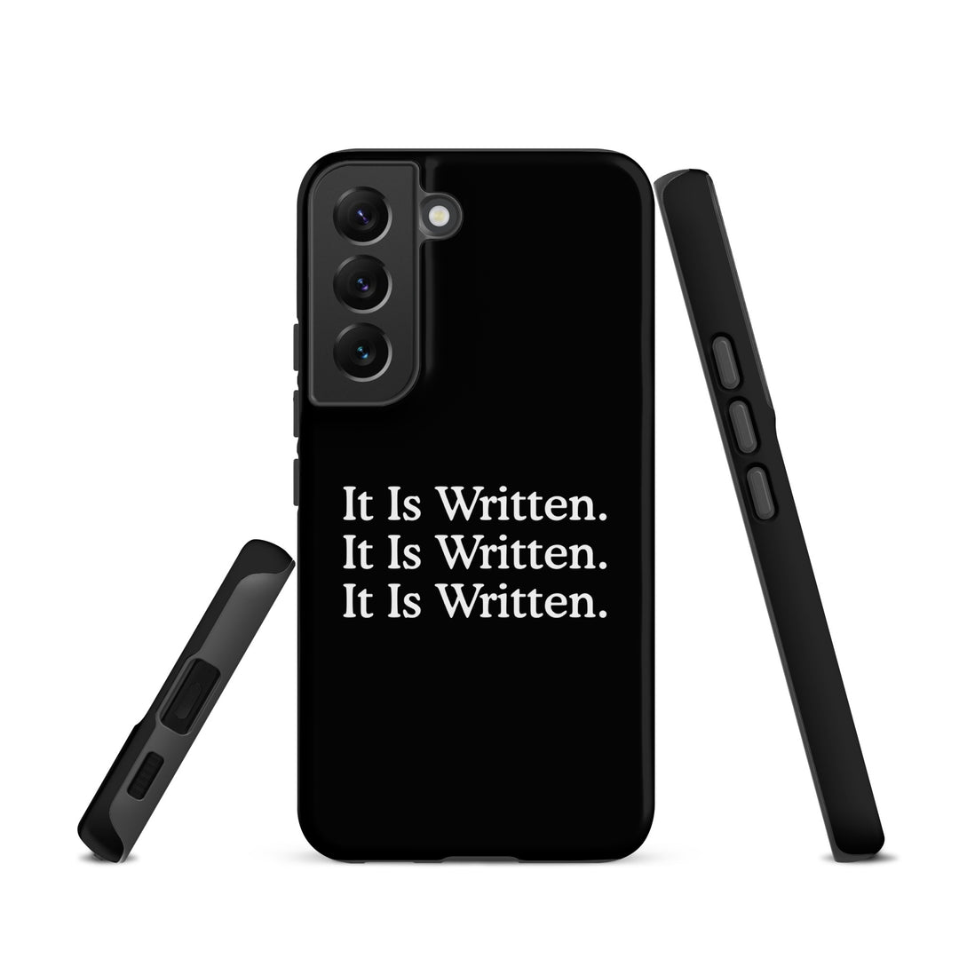 Christian Phone Case It Is Written Black for Samsung® Samsung® Phone Cases   