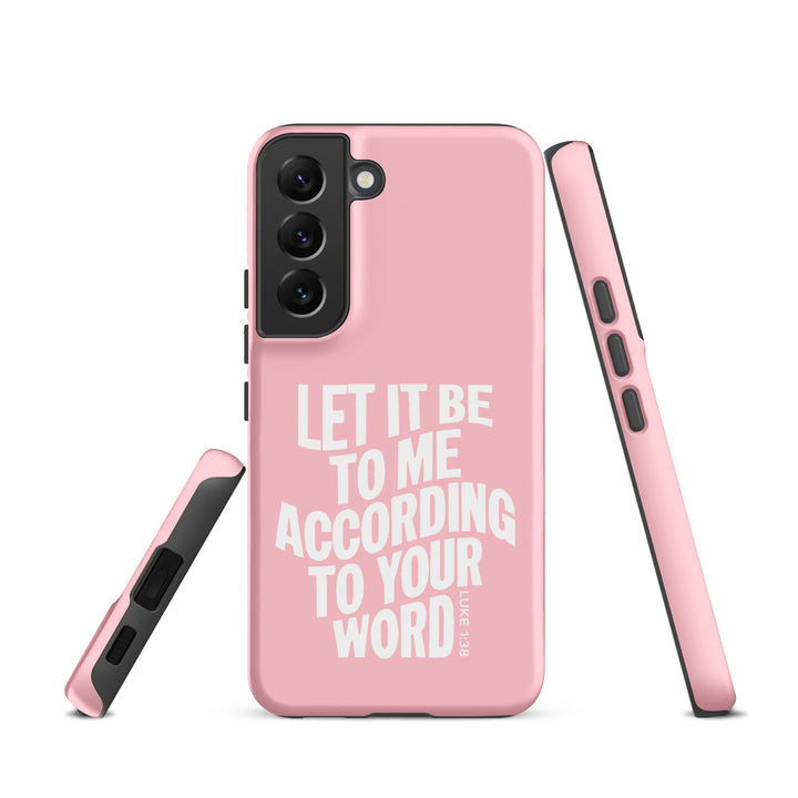 Christian Phone Case According To Your Word Pink for Samsung® Samsung® Phone Cases   