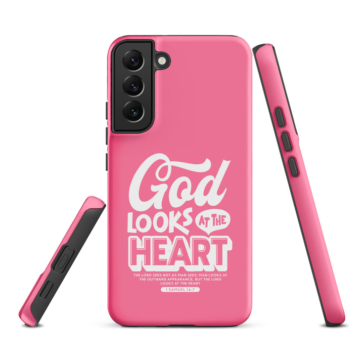 Christian Phone Case God Looks At Heart  for Samsung® Samsung® Phone Cases   