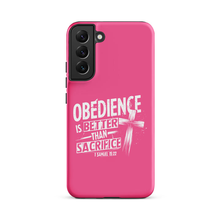 Christian Phone Case Obedience Is Better for Samsung® Samsung® Phone Cases Matte Samsung Galaxy S22 Plus 