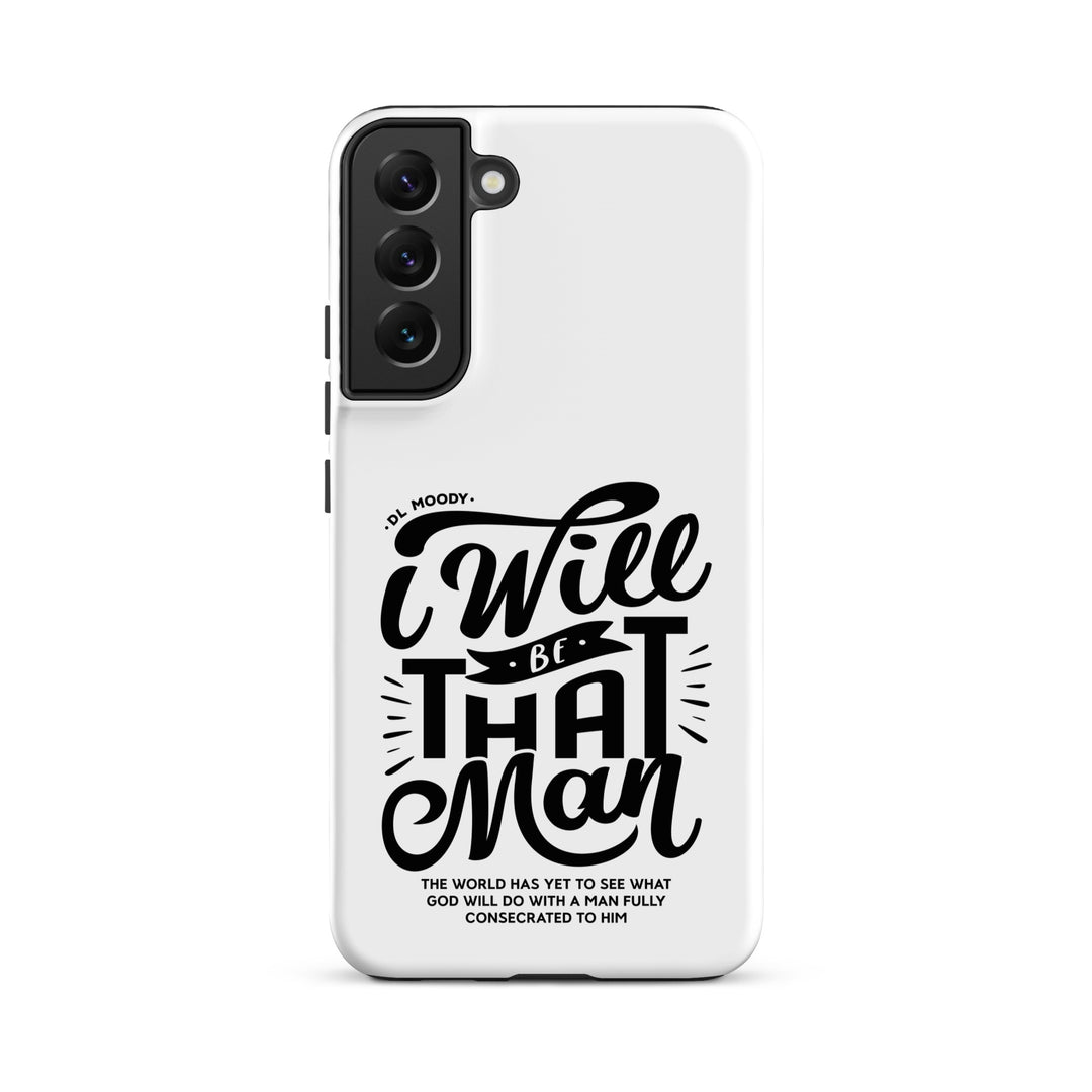 Christian Phone Case I Will Be That Man White for Samsung® Samsung® Phone Cases Matte Samsung Galaxy S22 Plus 