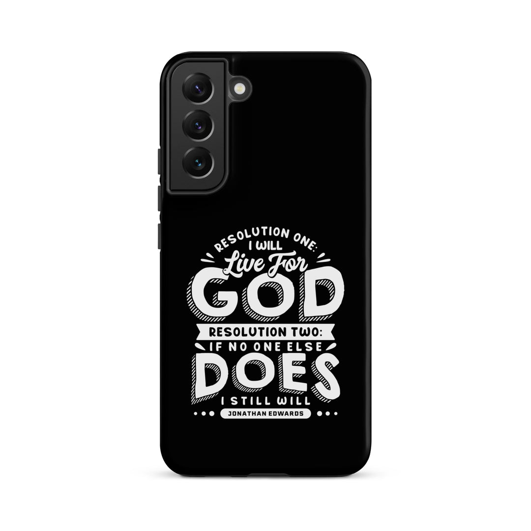 Christian Phone Case Live For God Black for Samsung® Samsung® Phone Cases Matte Samsung Galaxy S22 Plus 