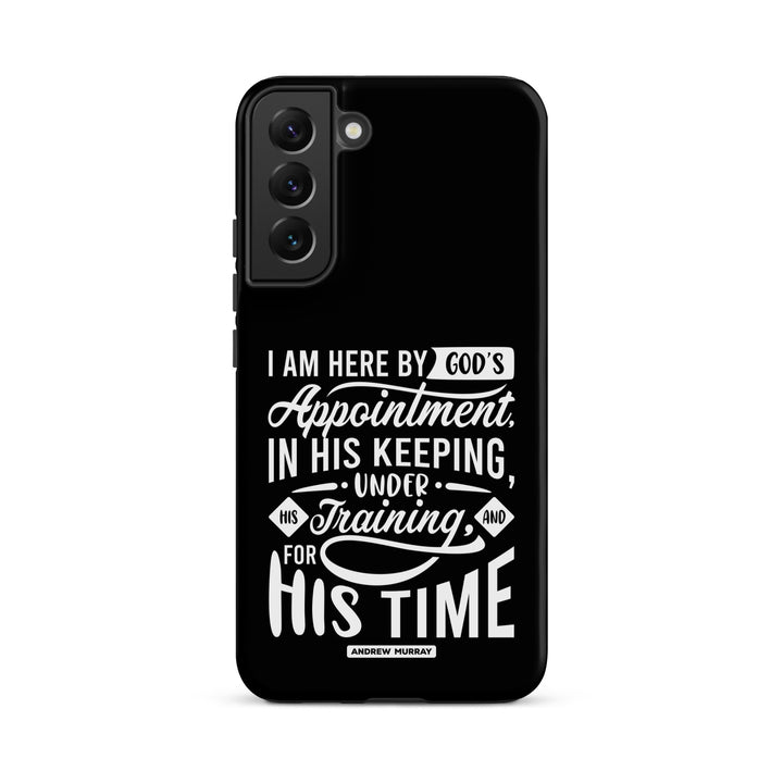 Christian Phone Case His Time Black for Samsung® Samsung® Phone Cases Matte Samsung Galaxy S22 Plus 