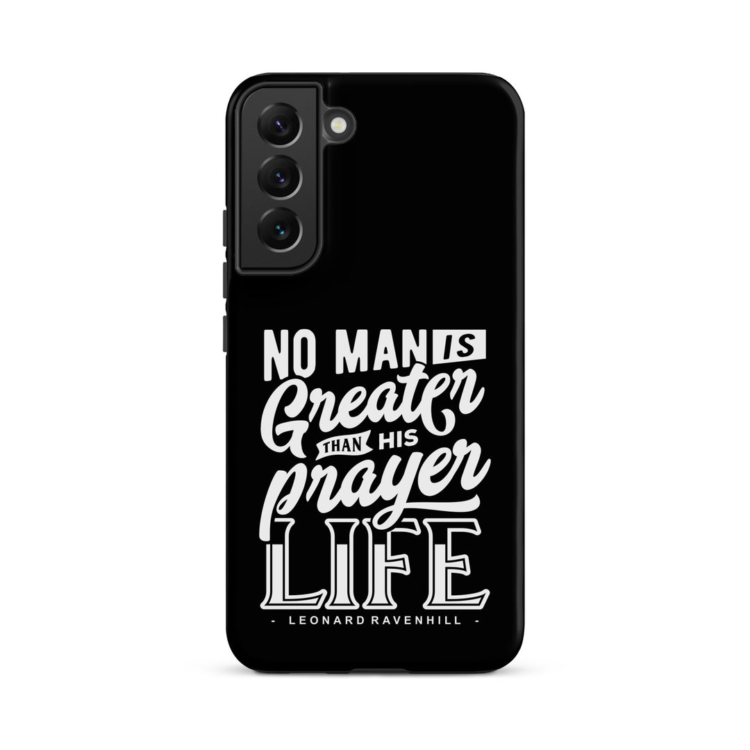 Christian Phone Case Prayer Life Black for Samsung® Samsung® Phone Cases Matte Samsung Galaxy S22 Plus 