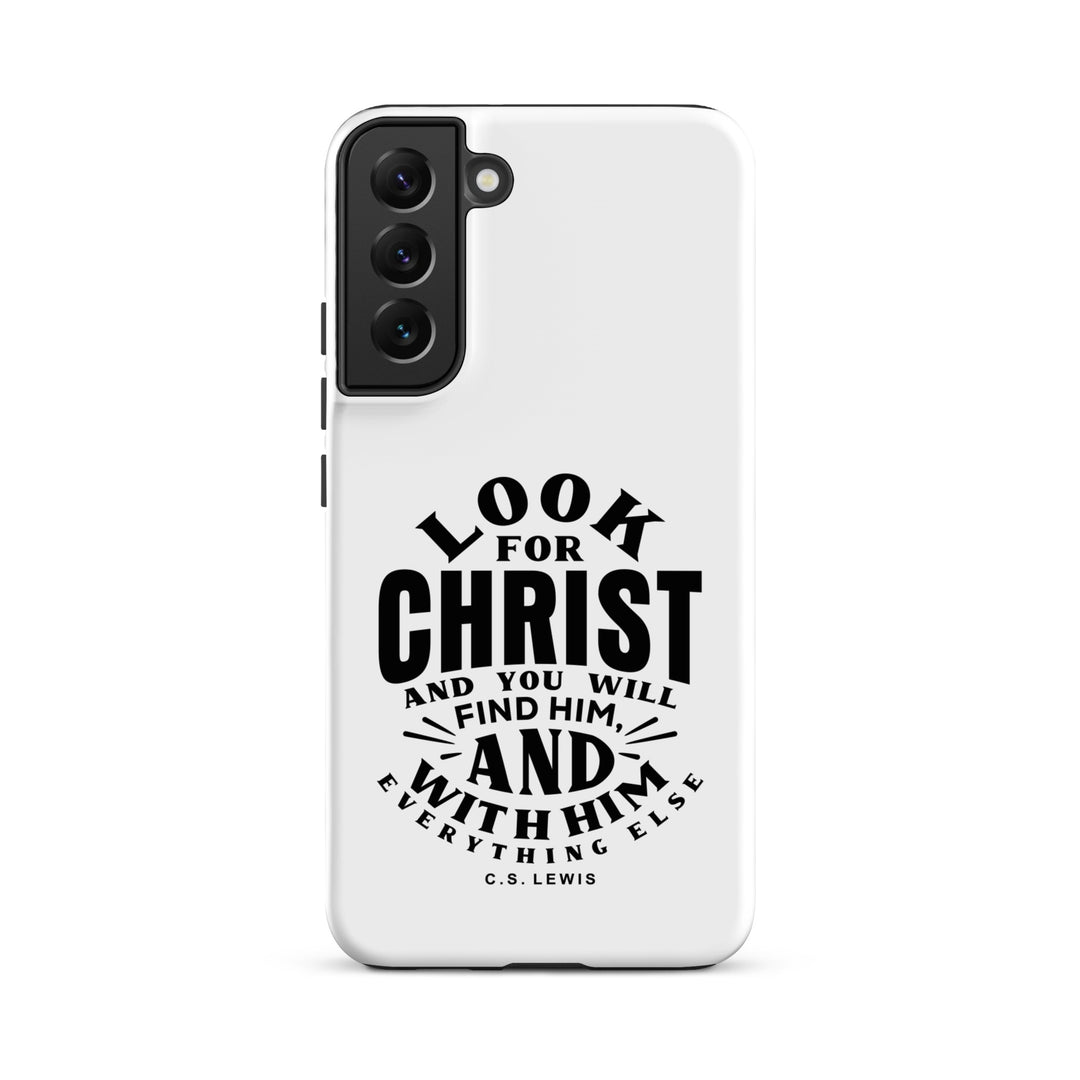 Christian Phone Case Look For Christ White for Samsung® Samsung® Phone Cases Matte Samsung Galaxy S22 Plus 