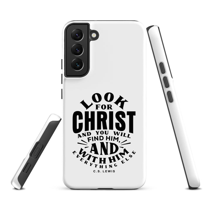 Christian Phone Case Look For Christ White for Samsung® Samsung® Phone Cases   