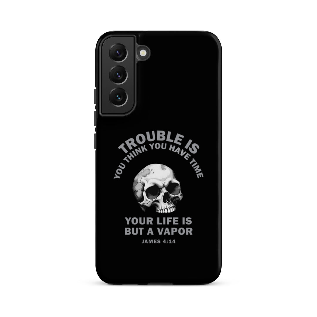 Christian Phone Case Life Is Vapor Black for Samsung® Samsung® Phone Cases Matte Samsung Galaxy S22 Plus 