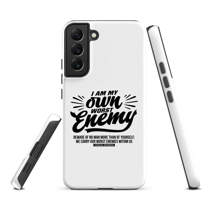 Christian Phone Case Worst Enemy White for Samsung® Samsung® Phone Cases   