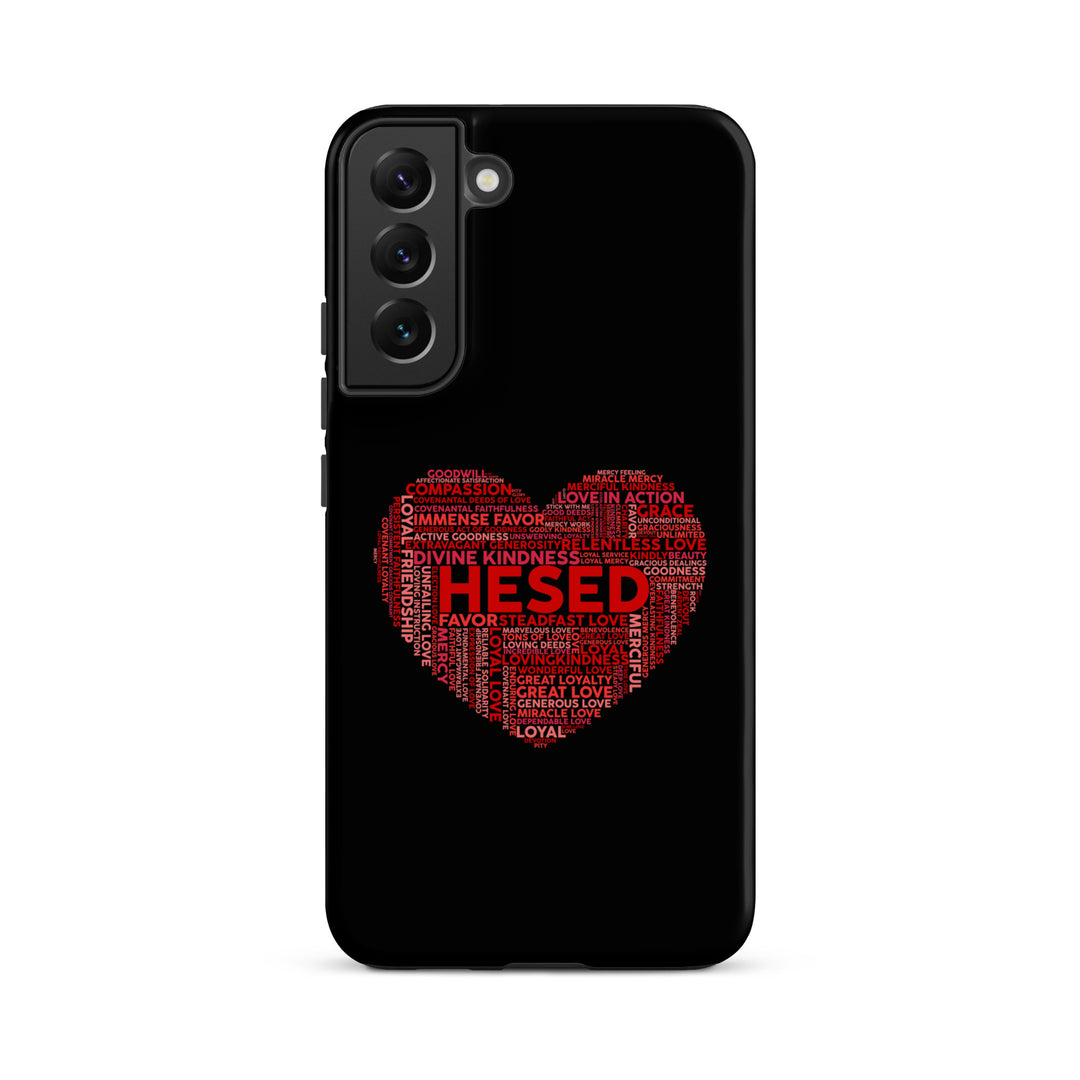 Christian Phone Case Hesed Heart Black for Samsung® Samsung® Phone Cases Matte Samsung Galaxy S22 Plus 