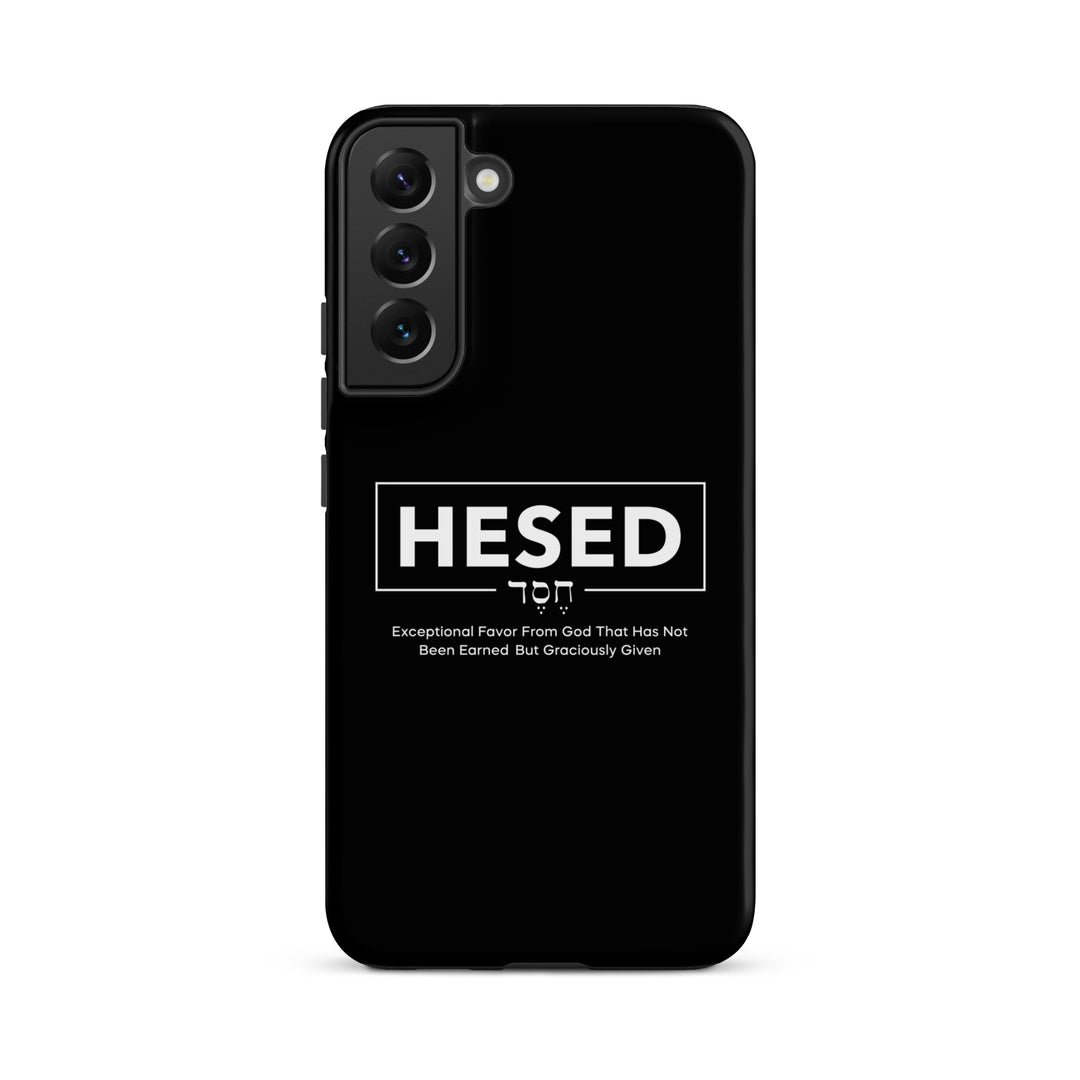 Christian Phone Case Hesed Hebrew Exceptional Favor Black for Samsung® Samsung® Phone Cases   