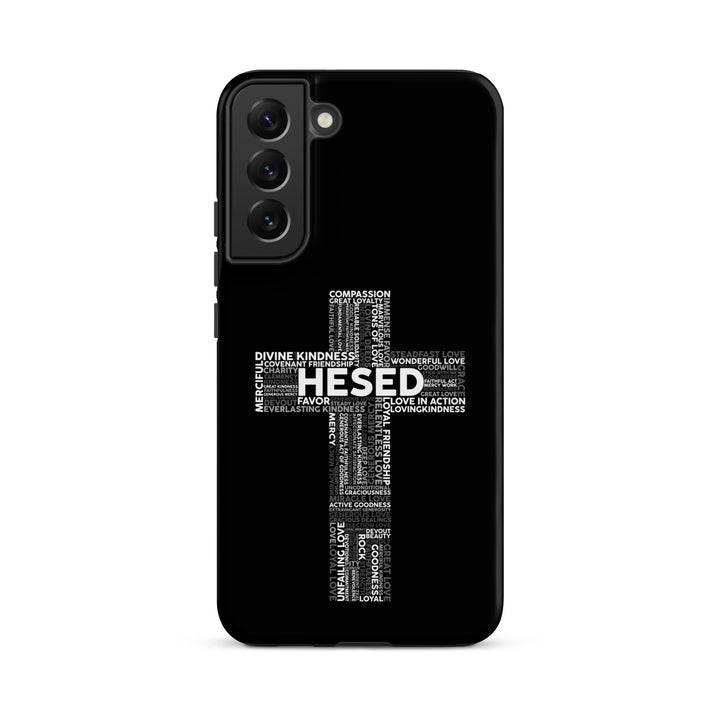 Christian Phone Case Hesed Cross Black for Samsung® Samsung® Phone Cases   