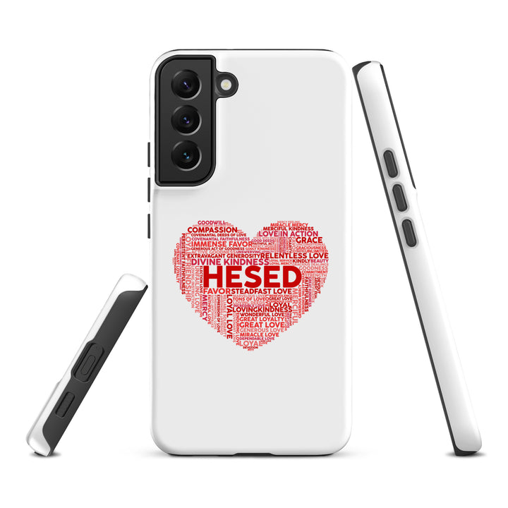 Christian Phone Case Hesed Heart White for Samsung® Samsung® Phone Cases   