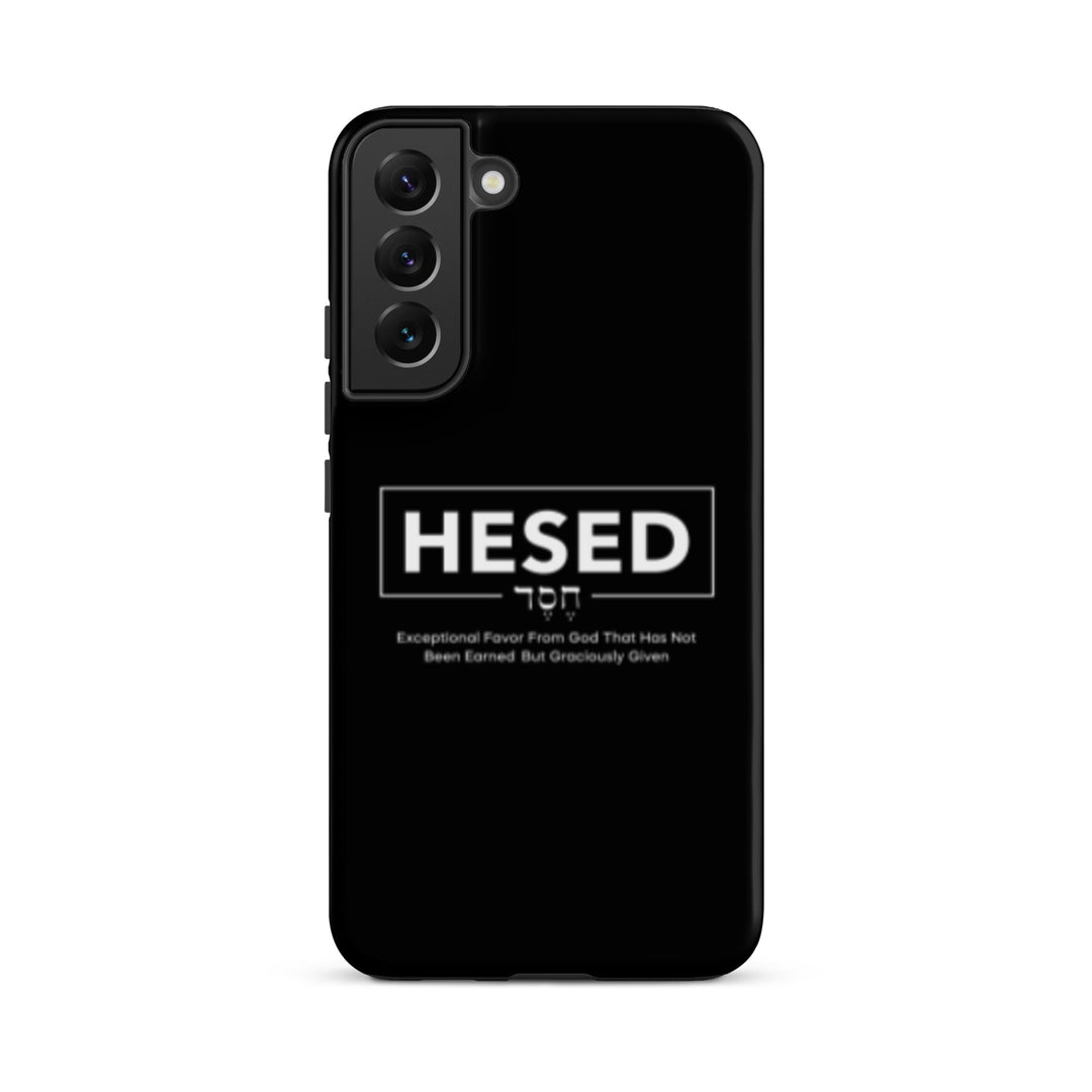 Christian Phone Case Hesed Hebrew Exceptional Favor Black for Samsung® Samsung® Phone Cases Matte Samsung Galaxy S22 Plus 