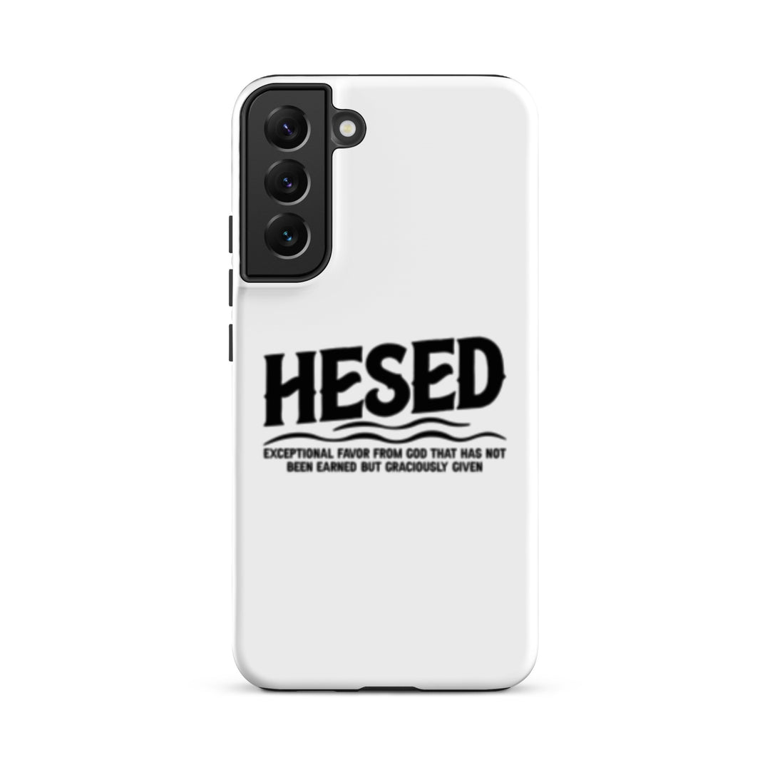 Christian Phone Case Hesed Exceptional Favor White for Samsung® Samsung® Phone Cases Matte Samsung Galaxy S22 Plus 