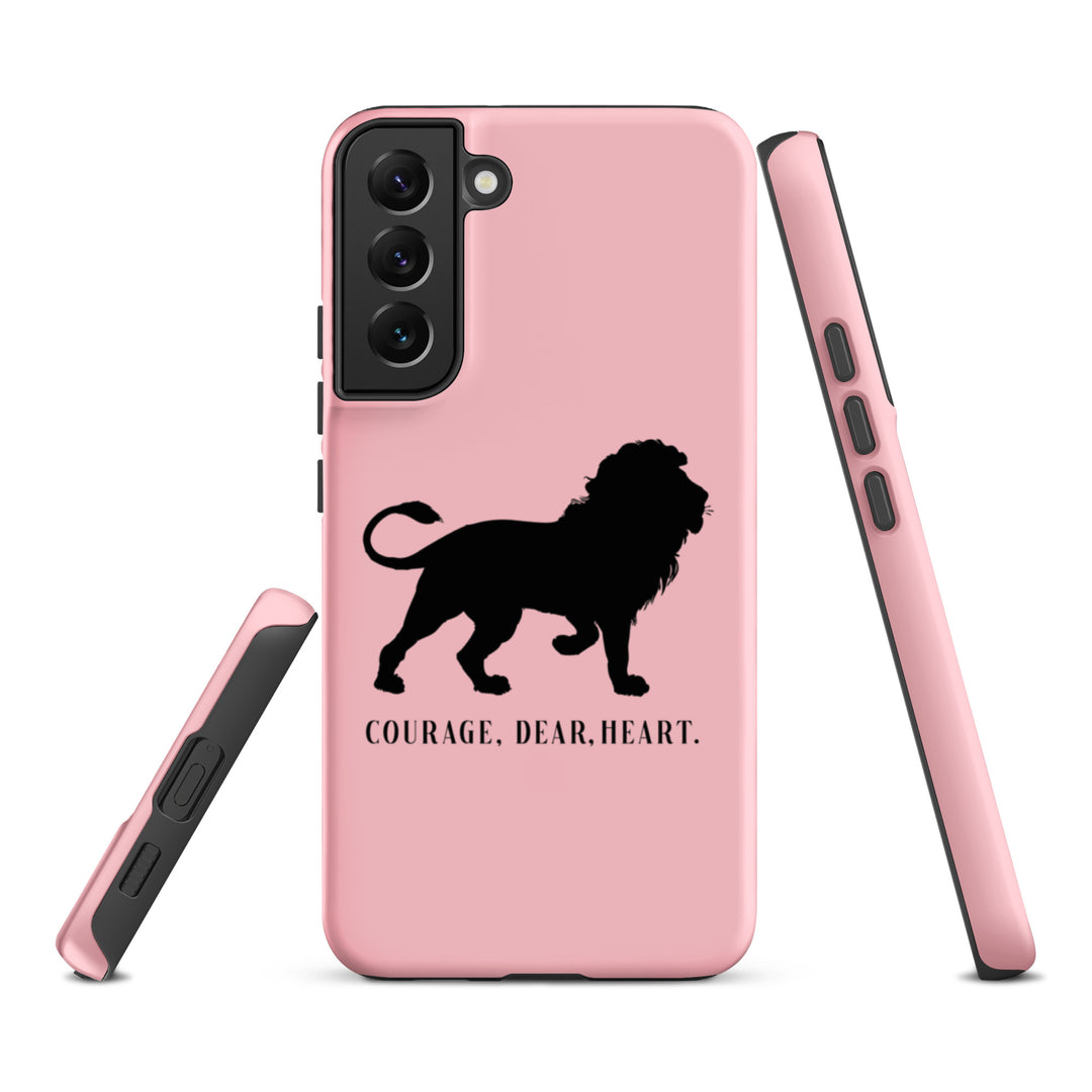 Christian Phone Case Courage Dear Heart Pink for Samsung® Samsung® Phone Cases   