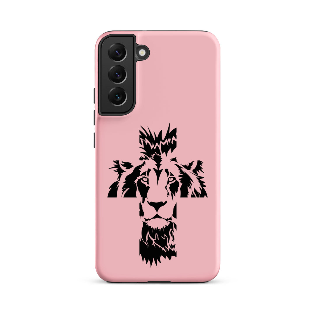 Christian Phone Case Aslan Cross Pink for Samsung® Samsung® Phone Cases Matte Samsung Galaxy S22 Plus 